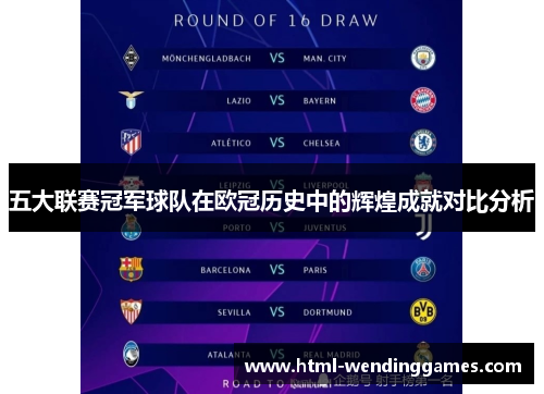 五大联赛冠军球队在欧冠历史中的辉煌成就对比分析