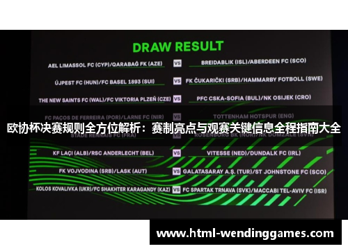 欧协杯决赛规则全方位解析:赛制亮点与观赛关键信息全程指南大全 欧协杯决赛规则全方位解析:赛制亮点与观赛关键信息全程指南大全
